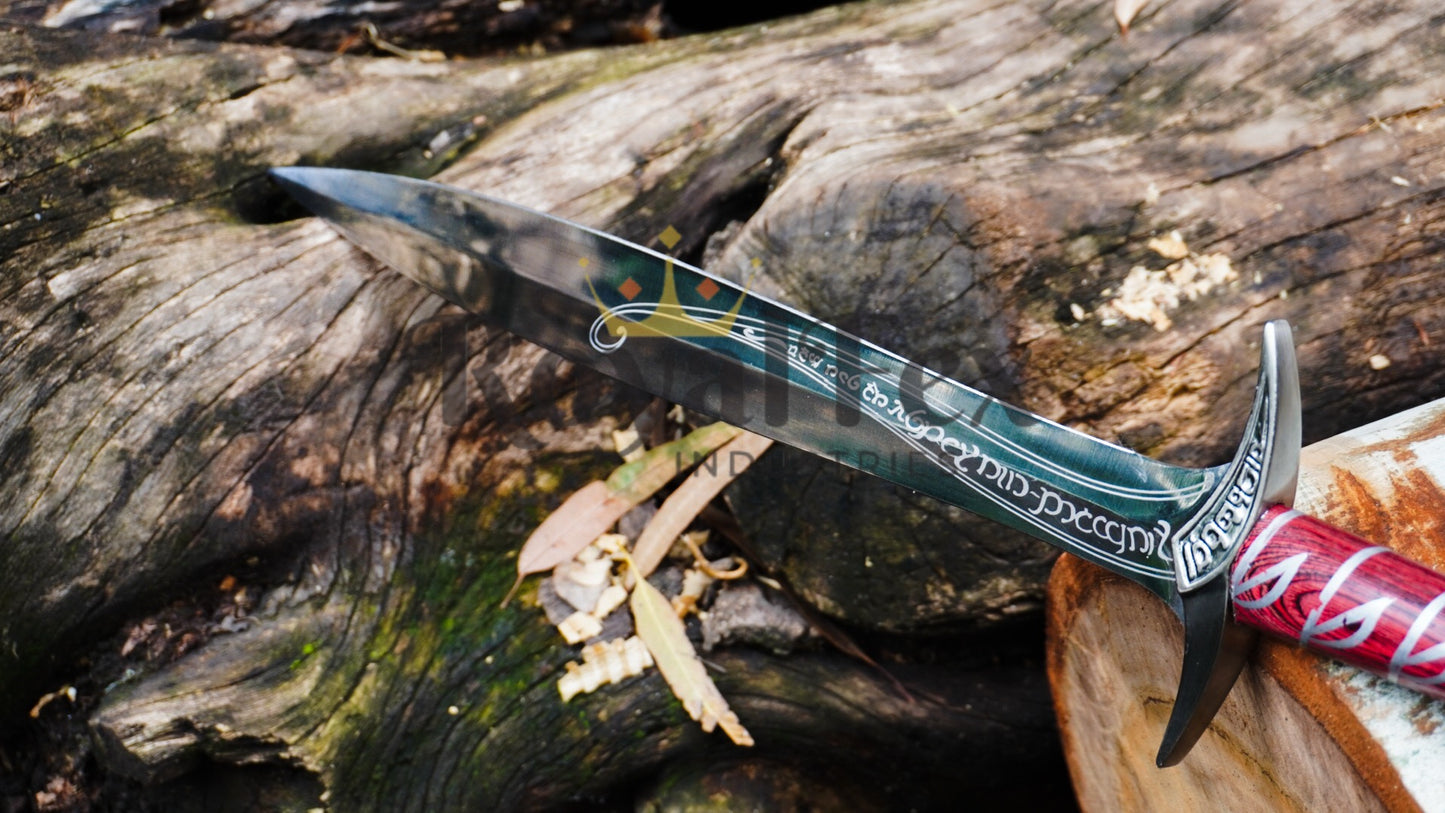 Sting Sword Bespoke Bilbo,s Short Stainless Steel Frodo Movie Cosplay Replica with Scabbard Mount Best Birthday Gift for him