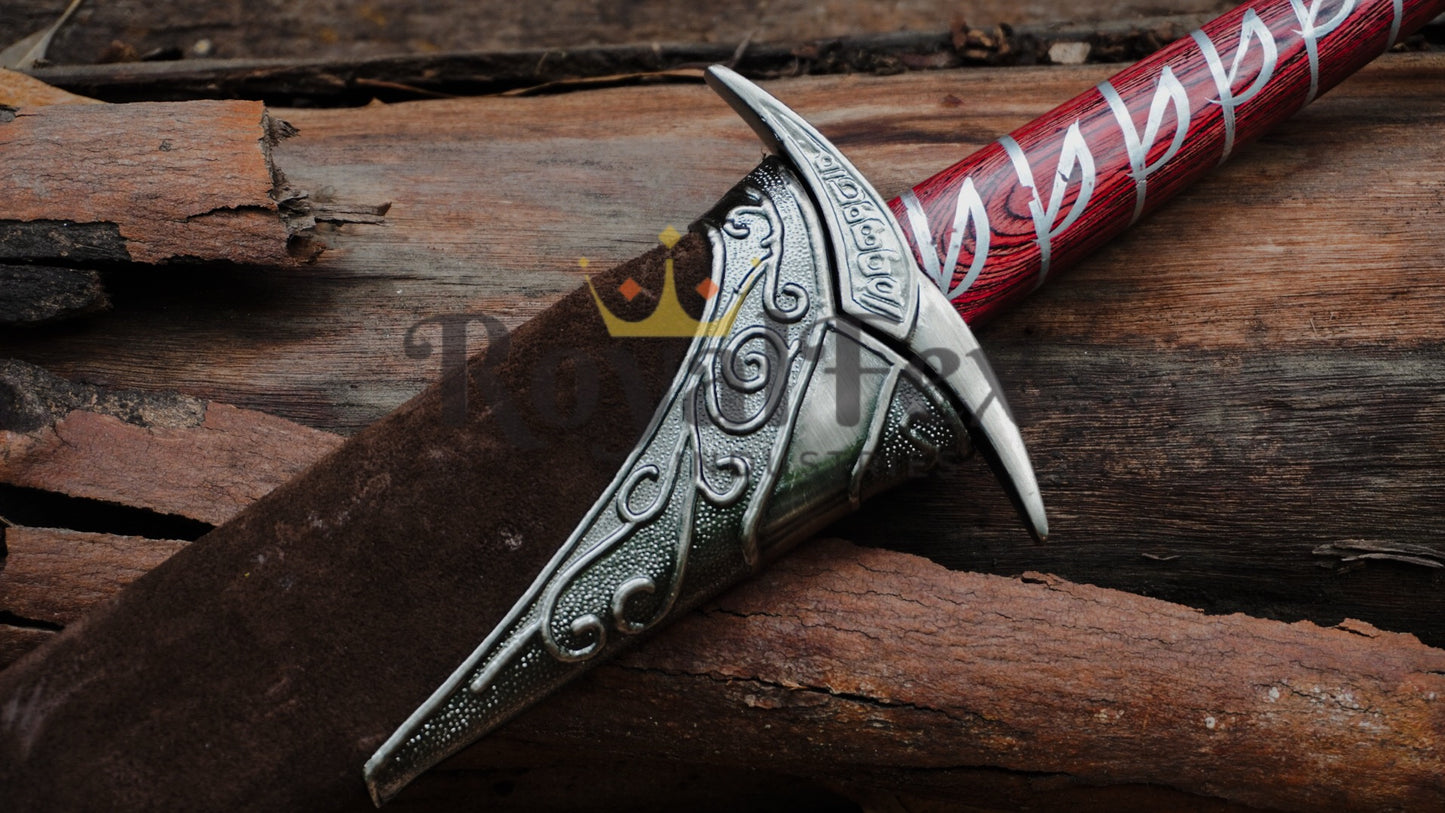Sting Sword Bespoke Bilbo,s Short Stainless Steel Frodo Movie Cosplay Replica with Scabbard Mount Best Birthday Gift for him